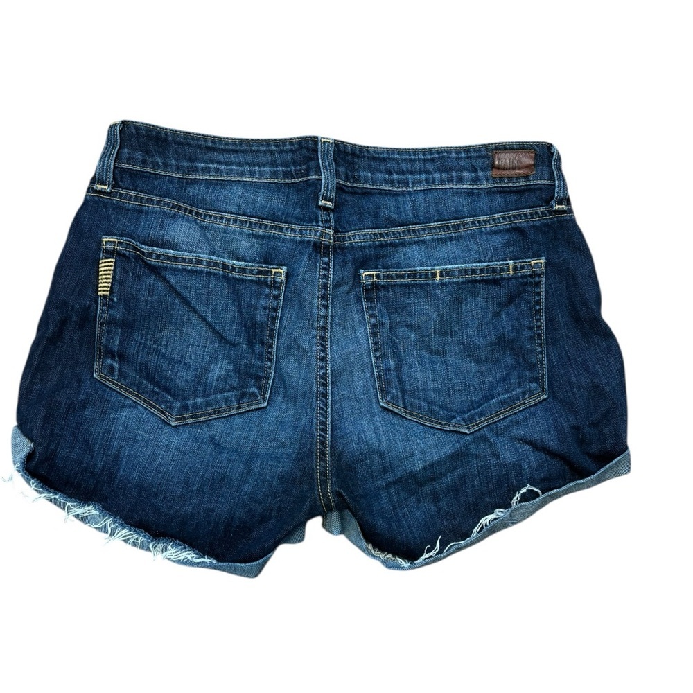 PAIGE Dark Wash Jimmy Jimmy Jean Short Size 27 - Picture 3 of 5
